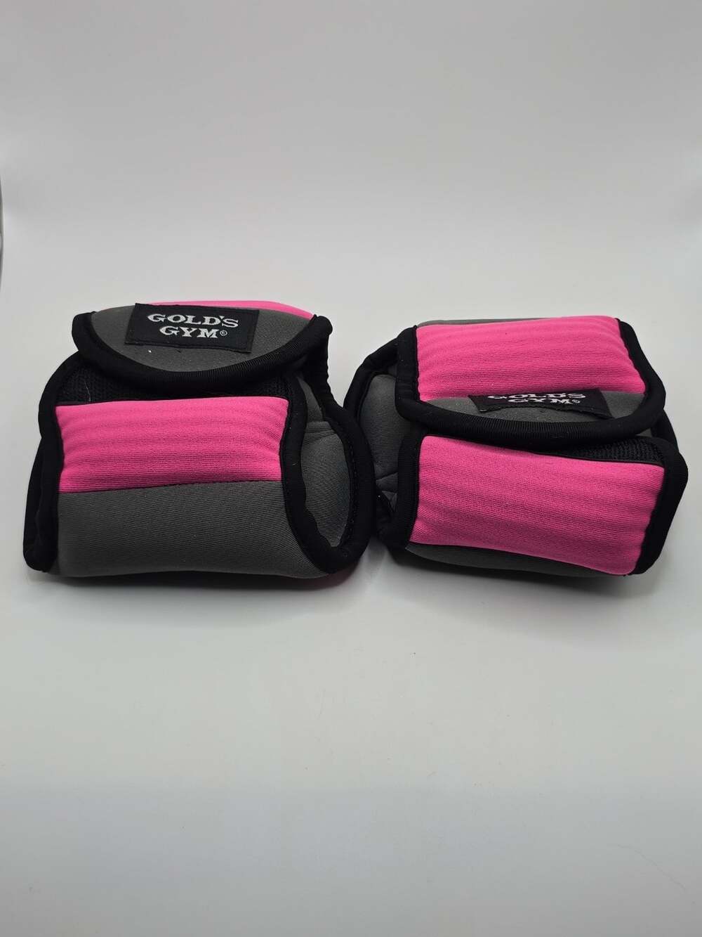 Gold's Gym Wrist Weights Women's Small Size Pink Exercise (2) 1.5 lbs ea.